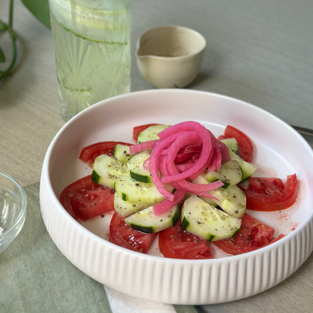 Cucumber, Tomato & Red Onion Salad
